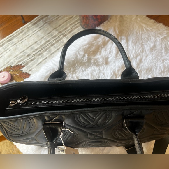 NWT Valentino Orlandi Large Quilted Tote Bag in Black - Picture 6 of 13